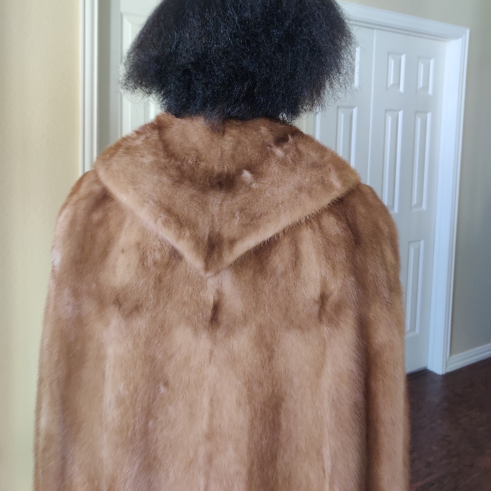 Vintage Mink Fur Poncho Coat - Picture 5 of 16